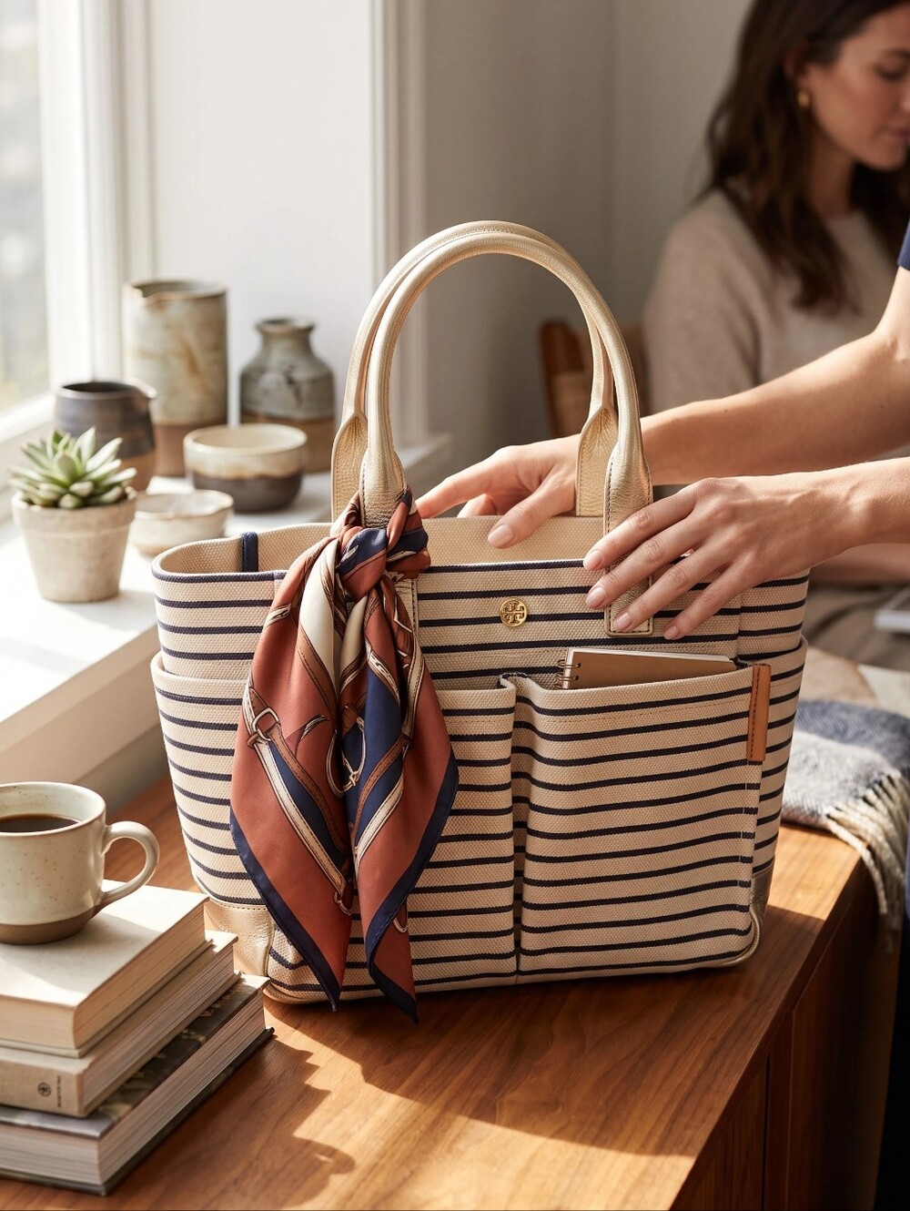 Tory Burch Carrie Printed Gardening Tote